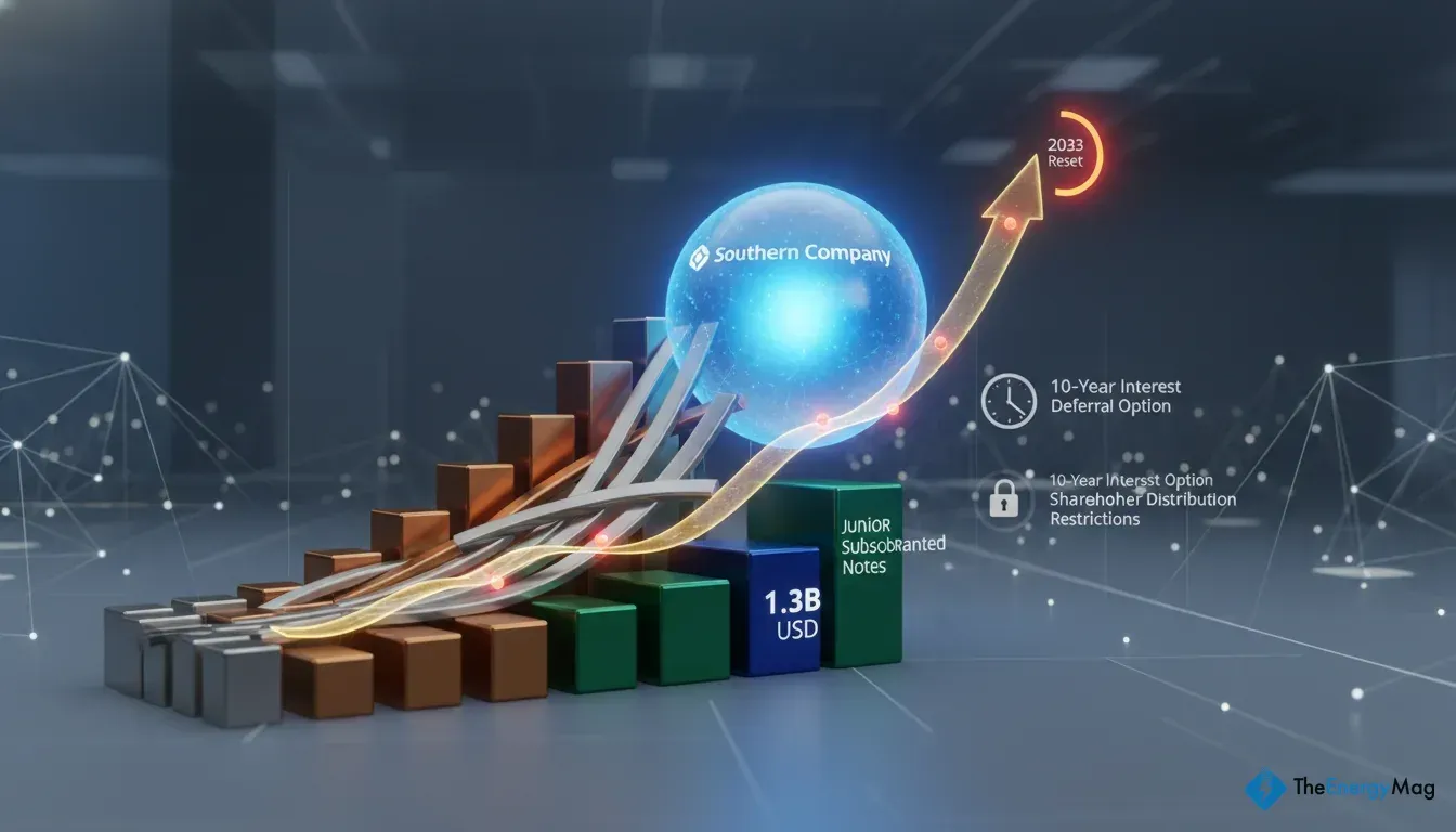 Southern Company Prices $1.3 Billion Junior Subordinated Note Offering